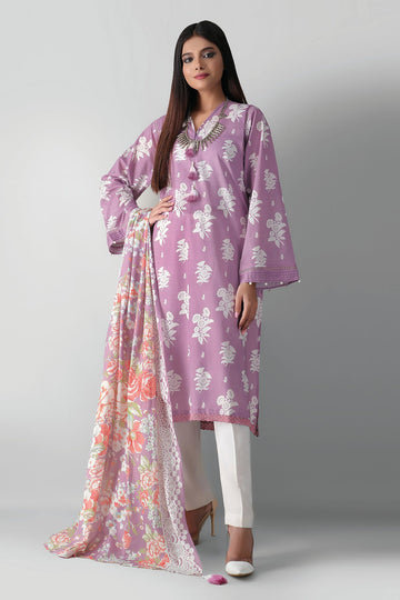 L21350 Purple Khaadi Autumn Collection 2021